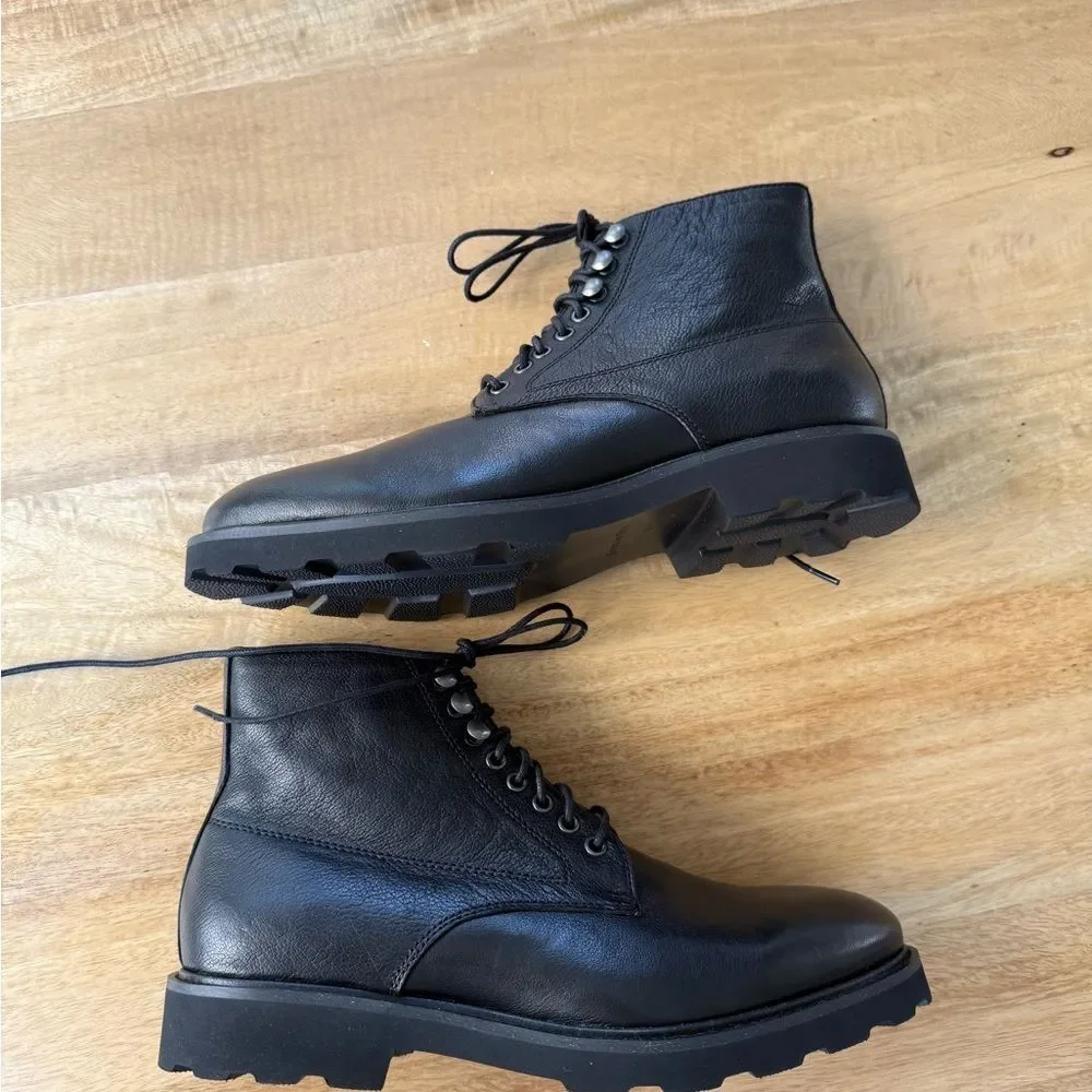 New!  Gordon Rush Austin Lace Up Chukka Boots Leather Black Size 9.5B